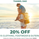 20% Off Men’s Clothing, Footwear, and Outerwear | L.L.Bean | Promo code DAD20